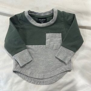 Little Bipsy Green & Grey Shirt
